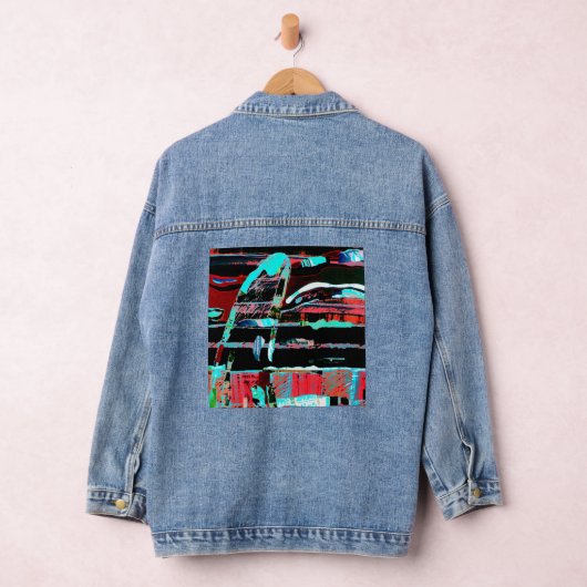 Abstract Freedom – Custom Women’s Denim Jacket (Je Jeansjacke (Hangar)