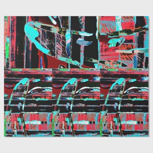 Abstract Freedom – Custom Wrapping Paper (29" x 6’ Geschenkpapier (Flach)