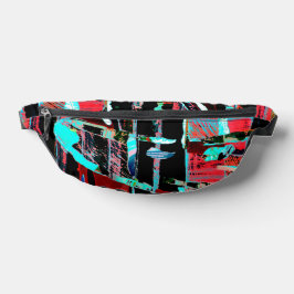 Abstract Freedom – Gedruckte und genähte Bauchtasc Bauchtasche