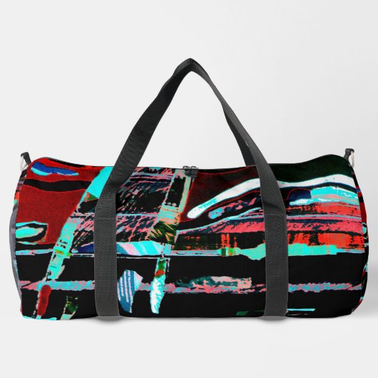 Abstract Freedom – Print Cut Sew Large Duffel Bag Duffle Bag (Rückseite)