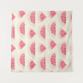 Abstract fruit seamless pattern. Creative colorful Wandteppich (Vorderseite (Horizontal))