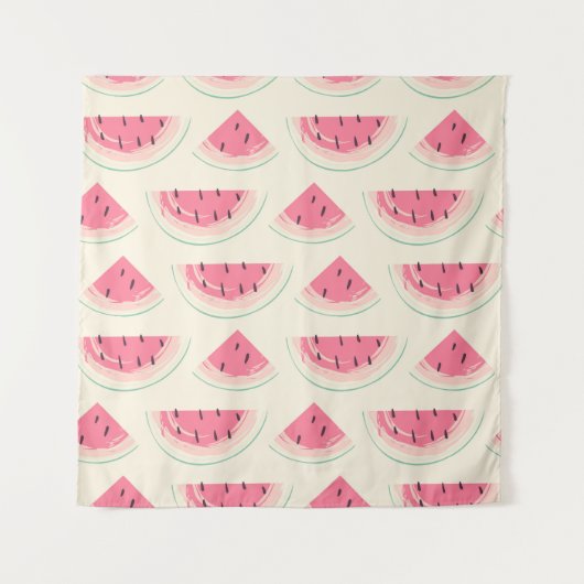 Abstract fruit seamless pattern. Creative colorful Wandteppich (Vorderseite)