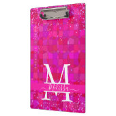 Abstract Fuchsia Red Customizable Klemmbrett (Links)