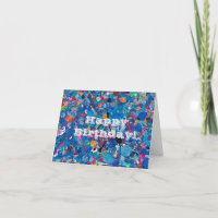 Abstract Fun Birthday Card