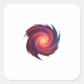 Abstract Galaxy Swirl Sticker (Vorderseite)