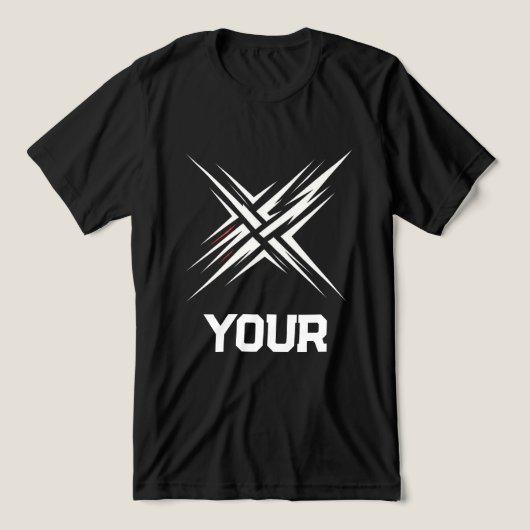 Abstract Gaming Streetwear Design Tri-Blend Shirt (Design Vorderseite)