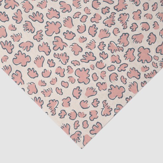 Abstract Garden Confetti | Pattern Blush Peach Seidenpapier (Ausschnitt)