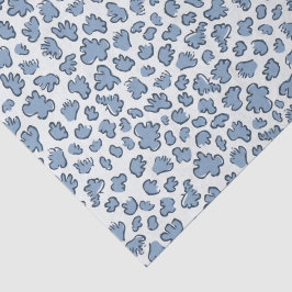 Abstract Garden Confetti | Pattern Dusty Bluebell Seidenpapier