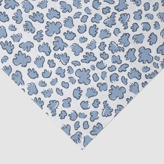Abstract Garden Confetti | Pattern Dusty Bluebell Seidenpapier (Ausschnitt)