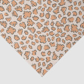 Abstract Garden Confetti | Pattern Muted Apricot Seidenpapier (Ausschnitt)