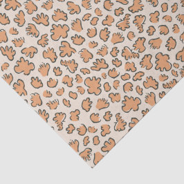 Abstract Garden Confetti | Pattern Muted Apricot Seidenpapier