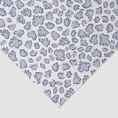 Abstract Garden Confetti | Pattern Pale Periwinkle Seidenpapier (Ausschnitt)