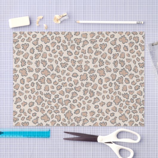 Abstract Garden Confetti | Patterned Terracotta Seidenpapier (Handwerk)