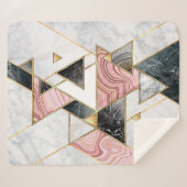 Abstract geometric background. Modern marble mosai Sherpadecke (Vorderseite (Horizontal))