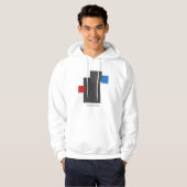 Abstract Geometric Balance – Minimal Modern Blocks Hoodie (Vorne ganz)