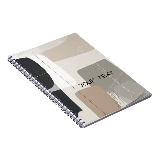  Abstract geometric boho contemporary Notizblock (Rechte Seite)