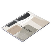  Abstract geometric boho contemporary Notizblock (Linke Seite)