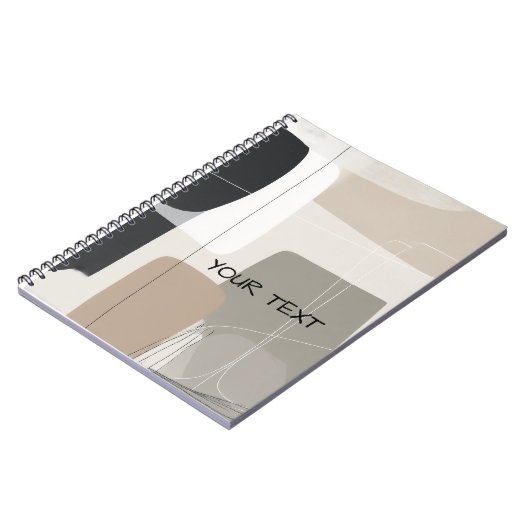 Abstract geometric boho contemporary Notizblock (Linke Seite)