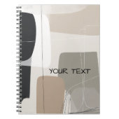  Abstract geometric boho contemporary Notizblock (Vorderseite)