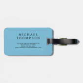 Abstract Geometric Circle Design Background Gepäckanhänger (Rückseite horizontal)