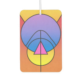 Abstract Geometric Circles Line Colorful  Autolufterfrischer