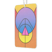 Abstract Geometric Circles Line Colorful Autolufterfrischer (Links)