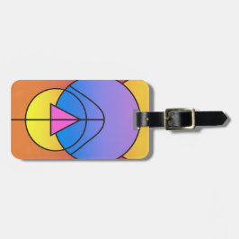 Abstract Geometric Circles Line Colorful Poster Gepäckanhänger