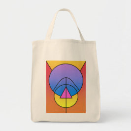 Abstract Geometric Circles Line Colorful  Tragetasche