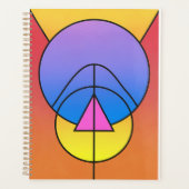 Abstract Geometric Circles Line Poster Planer (Vorderseite)