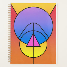 Abstract Geometric Circles Line Poster Planer