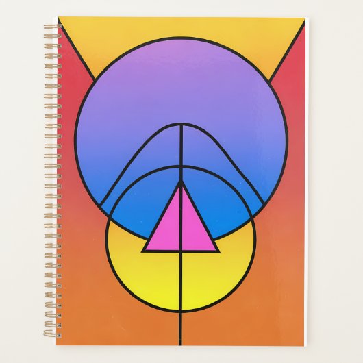 Abstract Geometric Circles Line Poster Planer (Vorderseite)