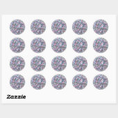 Abstract Geometric Circles Mandala Sticker (Blatt)