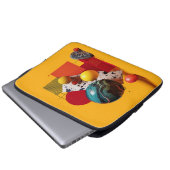 Abstract geometric colorful composition  laptopschutzhülle (Vorne Knopf)