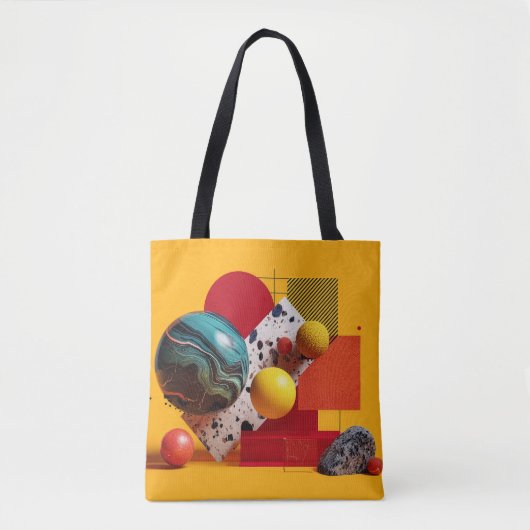 Abstract geometric colorful composition tasche (Vorderseite)