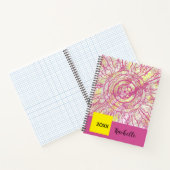 Abstract geometric contemporary colourful spiral  notizblock (Innenseite)