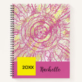 Abstract geometric contemporary colourful spiral  notizblock (Vorderseite)