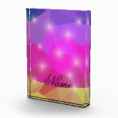 Abstract Geometric Crystal Mosaic in Pink Fotoblock (Rechts)