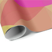 Abstract Geometric Crystal Mosaic in Pink Geschenkpapier (Rolleneckpunkt)