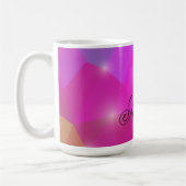 Abstract Geometric Crystal Mosaic in Pink Kaffeetasse (Links)
