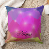 Abstract Geometric Crystal Mosaic in Pink Kissen (Decke)