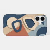 Abstract Geometric Cutout iPhone 16 Hülle (Rückseite (Horizontal))