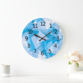 Abstract Geometric Dreieck Pattern | Wall Clock Große Wanduhr (Zuhause)