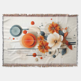 Abstract Geometric Floral Decke