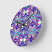 Abstract Geometric Fractal Runde Wanduhr (Winkel)