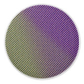Abstract Geometric Gradient Checker Pattern 1278 Keramikknauf (Vorderseite)