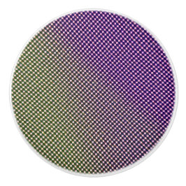 Abstract Geometric Gradient Checker Pattern 1278 Keramikknauf
