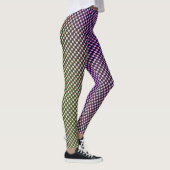 Abstract Geometric Gradient Checker Pattern 1278 Leggings (Rechts)