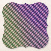 Abstract Geometric Gradient Checker Pattern 1278 Untersetzer (Vorderseite)