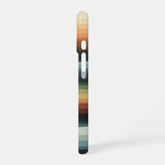 Abstract Geometric Hills iPhone 16 Hülle (Linke Seite)