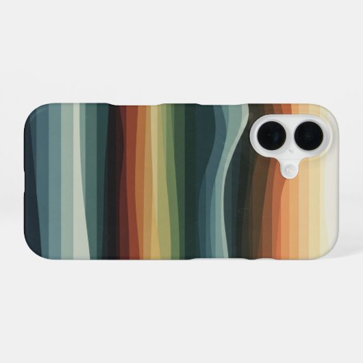 Abstract Geometric Hills iPhone 16 Hülle (Rückseite (Horizontal))